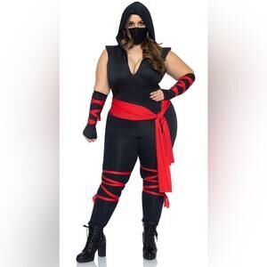 NEW Leg Avenue Deadly Ninja Halloween Costume Size 1X/2X